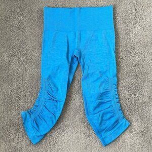 EC Lululemon In the Flow Crop II Heathered Cornflower